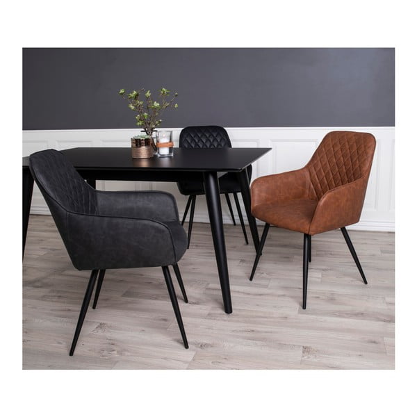 2 pruuni söögitooli komplekt Harbo - House Nordic-image-2