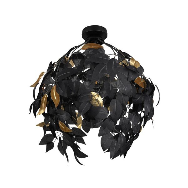 Matt must metallist laevalgusti plastikust varjuga ø 38 cm Leavy - Reality