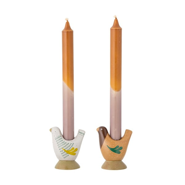 2 tk komplektis keraamilised küünlajalad Reem - Bloomingville-image-3