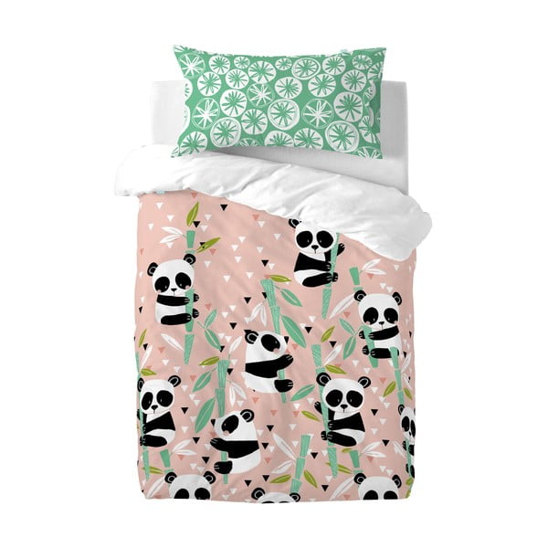 Laste puuvillane voodipesu , 115 x 145 cm Panda Garden - Moshi Moshi