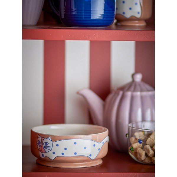 Helepruunid kivikeraamikast kausid 4 tk komplektis Missy - Bloomingville-image-1