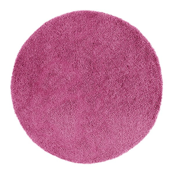 Růžový kulatý koberec Universal Norge, ⌀ 133 cm