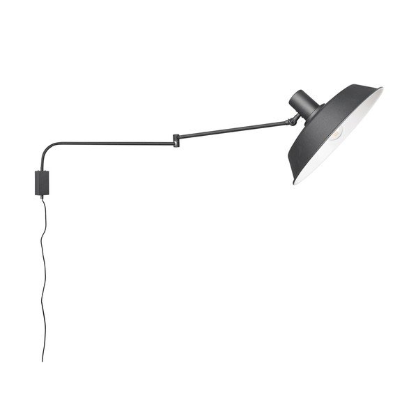 Matt must seinalamp painduva konstruktsiooniga 35,5 cm läbimõõduga pesale Bolder - Trio