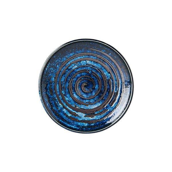 Sinine keraamiline taldrik Swirl, ø 17 cm Copper - MIJ
