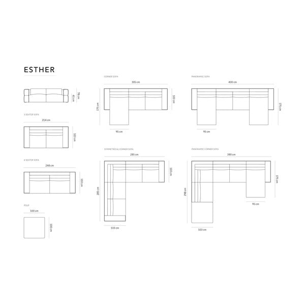 Bordoo diivan 248 cm Esther - Milo Casa-image-4