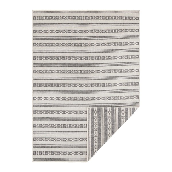 Šedo-krémový oboustranný koberec vhodný i na ven Bougari Fiji, 80 x 150 cm