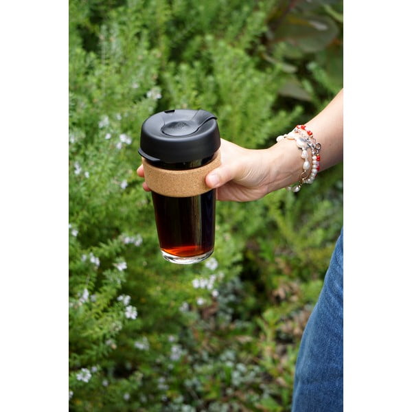 Must-pruun reisikruus 454 ml Black – KeepCup-image-1