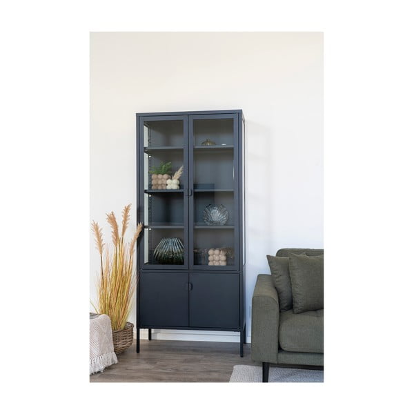 Must metallist vitriinkapp 80x180 cm Brisbane - House Nordic-image-4