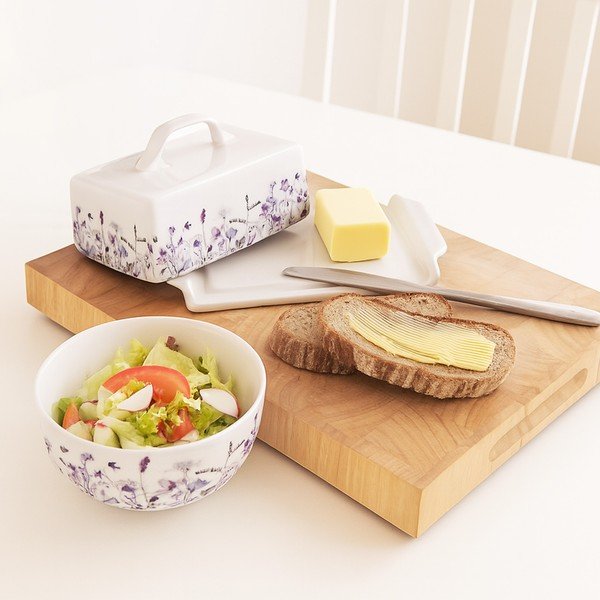 Valge/lilla portselanist supikauss 500 ml Louka - Orion-image-1