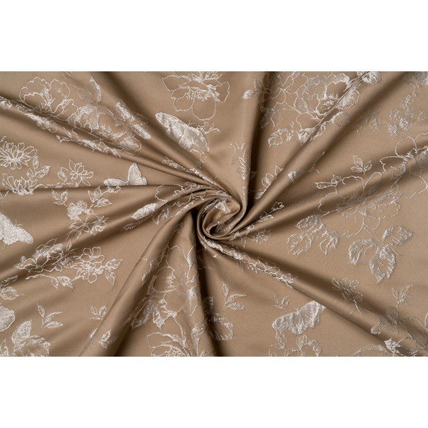 Beež kardin 135x260 cm Lillies - Mendola Fabrics-image-3
