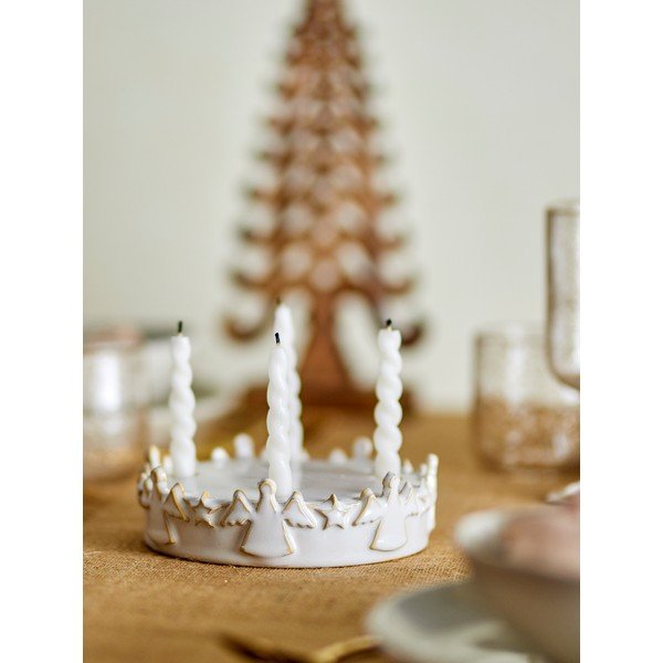 Kivikeraamikast advendi küünlajalg Starry - Bloomingville-image-1