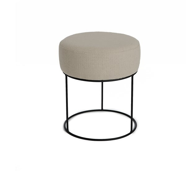 Šedá stolička s kovovou konstrukcí Simla Round, ⌀ 35 cm