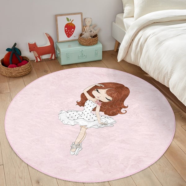 Roosa laste vaip ø 100 cm Comfort - Mila Home-image-4