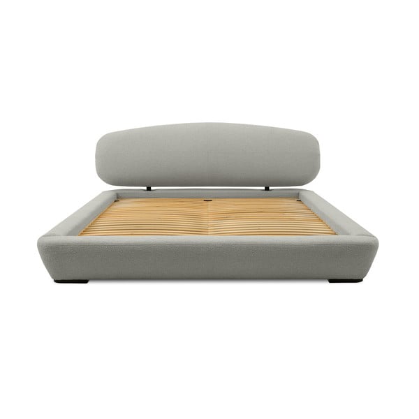 Helehall polsterdatud kaheinimesevoodi koos voodipõhjaga 140x200 cm Odette - Scandic-image-3