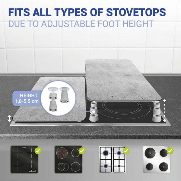 Klaasist pliidikatte komplekt 2 tk, hall Universal - Wenko-image-4