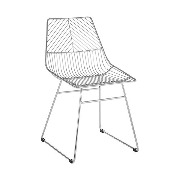 Hõbedane metallist söögitool District - Premier Housewares