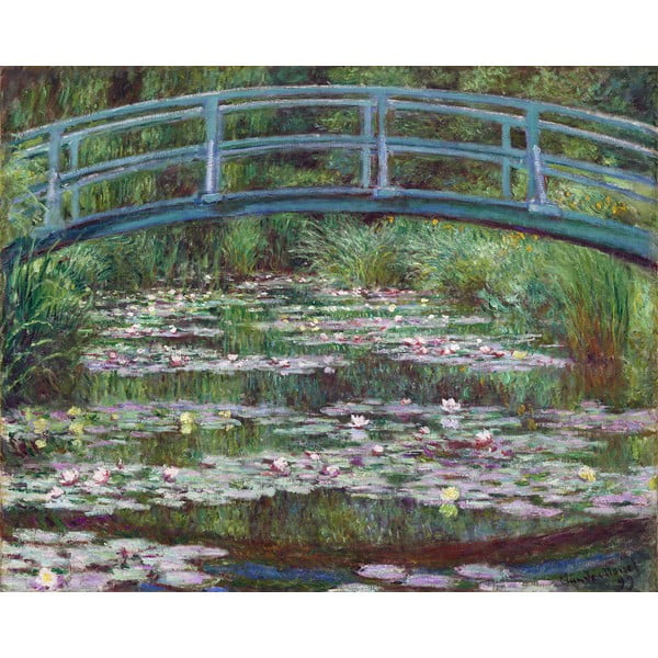 Maali reproduktsioon , 50 x 40 cm Claude Monet - The Japanese Footbridge - Fedkolor