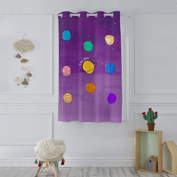 Laste kardin 180x135 cm Les planetes - Mr. Fox-image-1