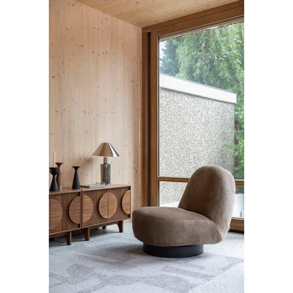 Pruun pähklipuust madal kapp 82x58 cm Groove - Zuiver-image-4