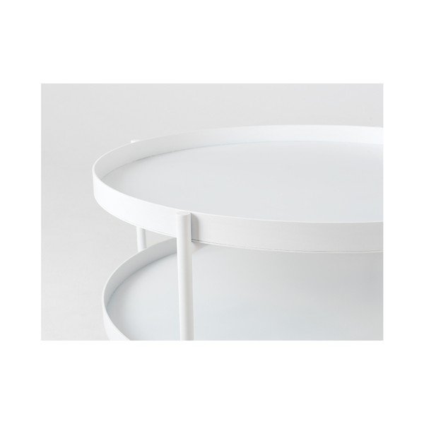Bílý konferenční stolek Custom Form Hanna, ⌀ 60 cm-image-3