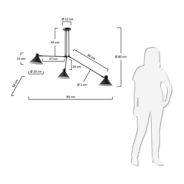 Must laevalgusti 80x80 cm Dione – Kave Home-image-3