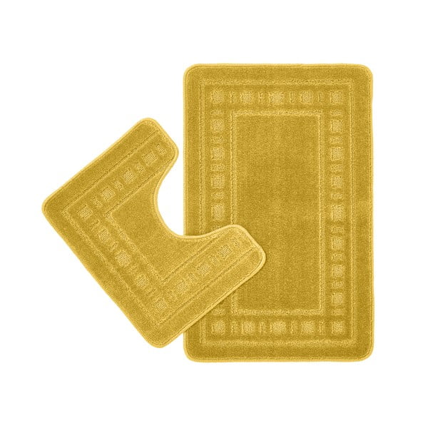 Kollased tualett- ja vannimatid 2tk komplektis 50x80 cm Armoni - Catherine Lansfield