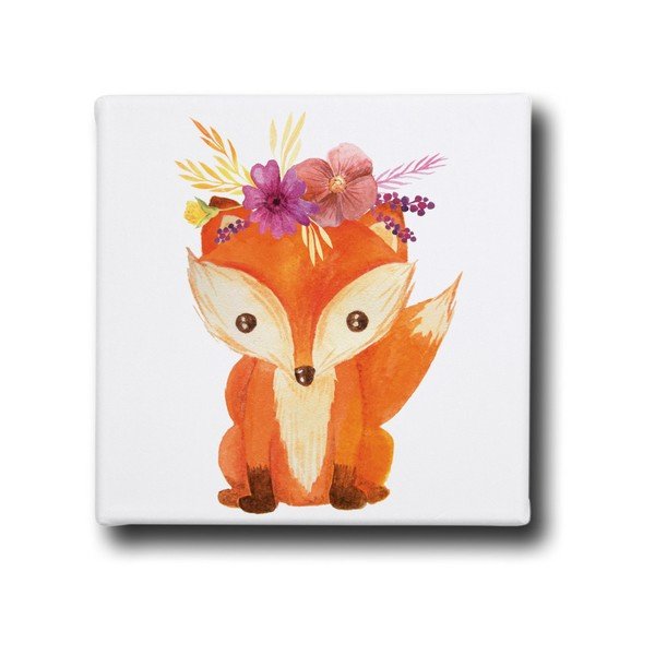 Obraz Mr. Little Fox Fox with Flowers