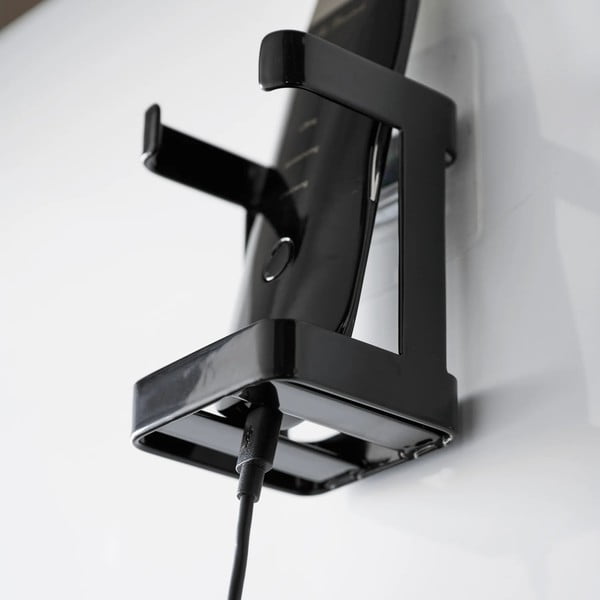 Must metall nahahooldusseadme hoidik Film Hook – YAMAZAKI-image-2