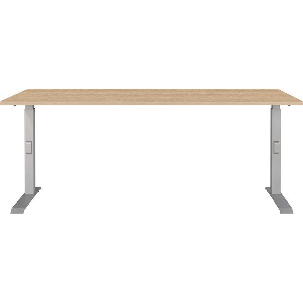Reguleeritava kõrgusega töölaud tammepinnaga 80x180 cm Downey - Germania-image-1