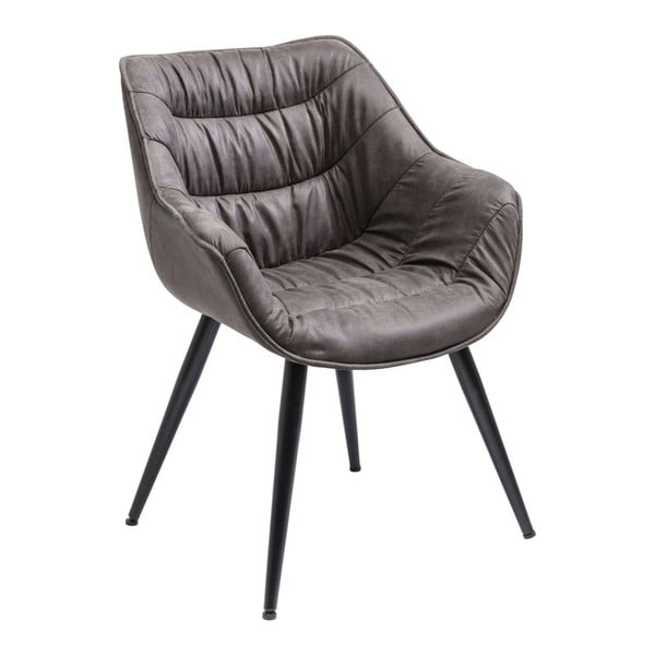 Sada 2 šedohnědých jídelních židlí Kare Design Thelma