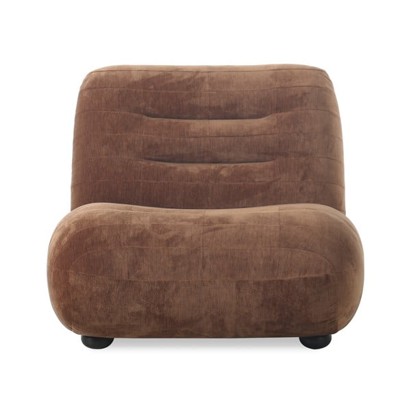 Pruun sametist tugitool Wyatt - Dutchbone-image-2