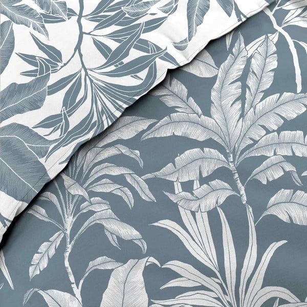 Valge-sinine puuvillane voodipesu kaheinimesevoodile/pikendatud voodile 240x220 cm Hera - douceur d'intérieur-image-3