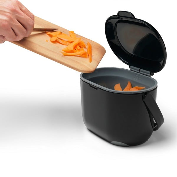 Must kompostitav jäätmekonteiner 2,5 l - Addis-image-4