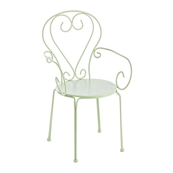 Světle zelená zahradní židle Ina