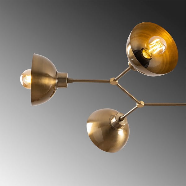 Kuldne laevalgusti metallist varjuga 52x102 cm Dram - Opviq lights-image-4