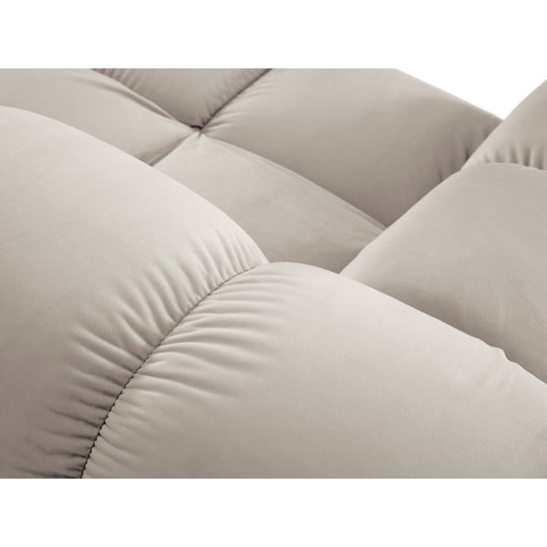 Beež sametist modulaarne nurgadiivan (muutuv nurk) Bellis – Micadoni -image-1