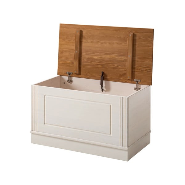 Valge männipuidust laegas 80x45 cm Anita - Støraa-image-3