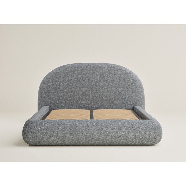 Hall polsterdatud kaheinimesevoodi panipaigaga ja liistudest raamiga 140x200 cm Maumere - Maison de Rêve-image-2