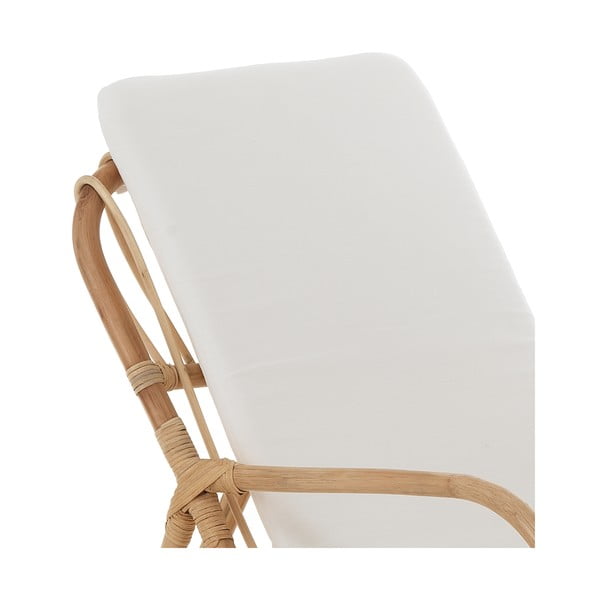 Valge ja naturaalset värvi kootud tugitool Erik - Tomasucci-image-1