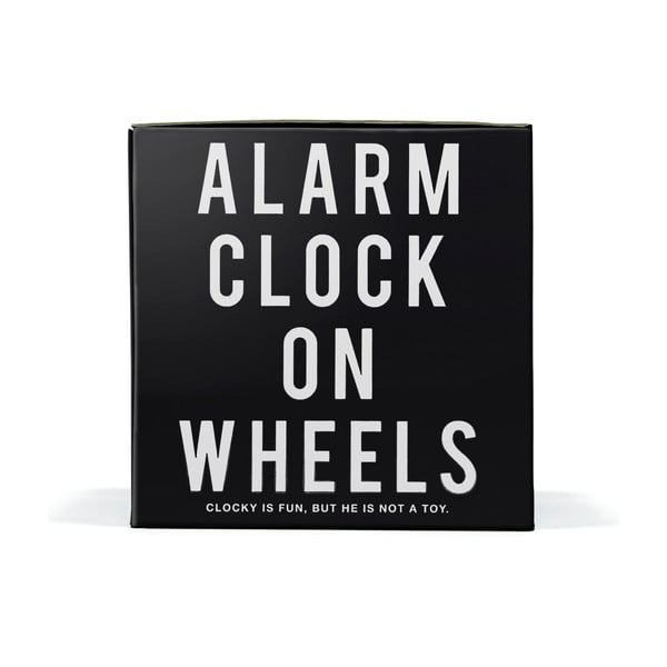 Clocky, budík na kolečkách, černý-image-1