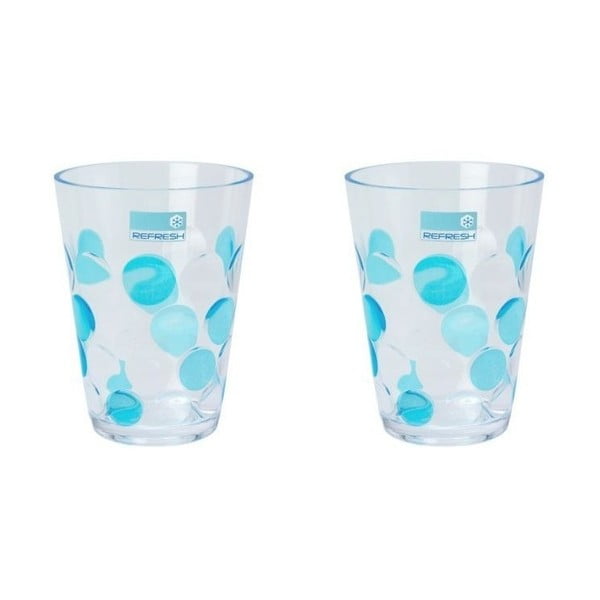 Sada modrých sklenic Spot 250 ml, 2 ks