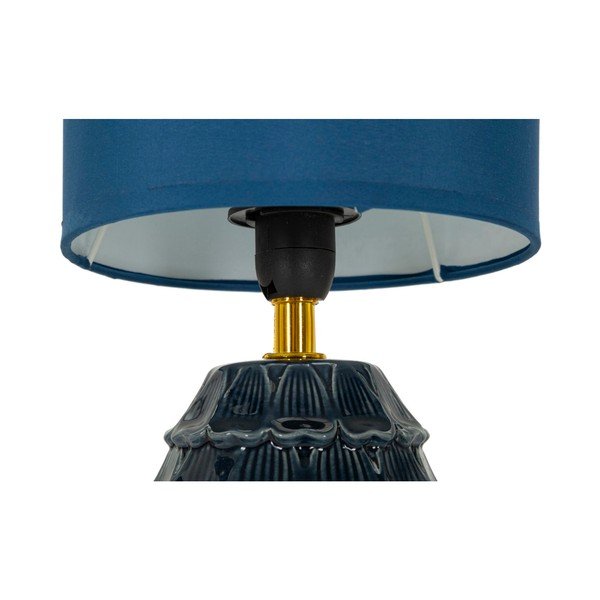 Sinine keraamiline laualamp tekstiilist varjuga (kõrgus 30,5 cm) Pigny - Mauro Ferretti-image-4