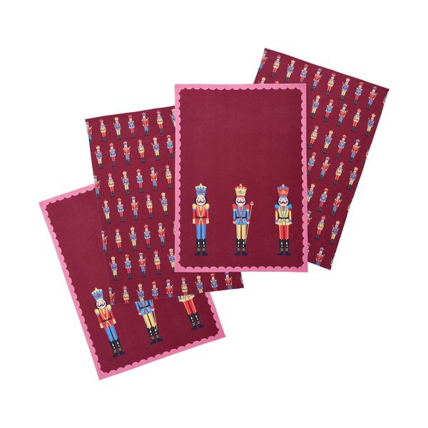 Puuvillased köögirätikud jõulumotiiviga 4 tk komplektis 70x50 cm Christmas Nutcracker - Catherine Lansfield