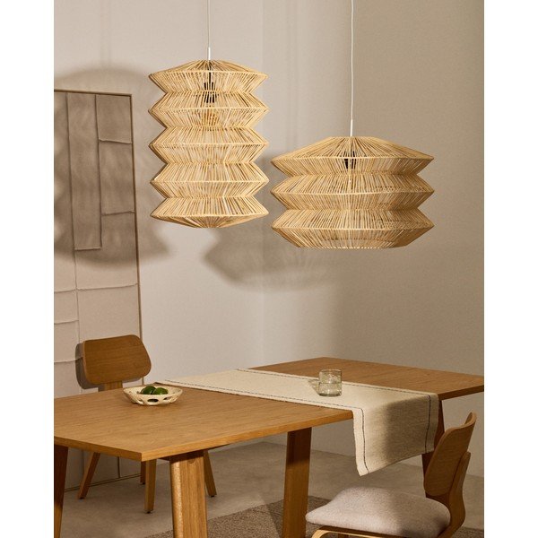 Rotangist varjuga ripplamp Dakit - Kave Home-image-1
