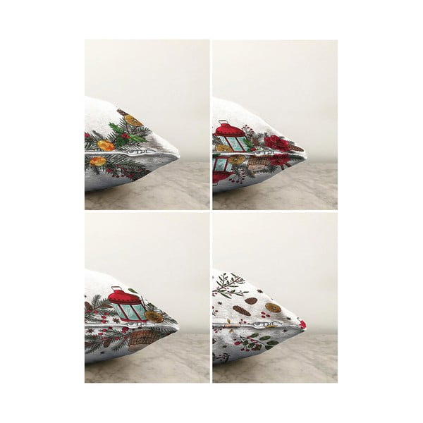 Jõulupadjapüürid komplektis 4 tk 55x55 cm Merry Christmas - Mila Home-image-1