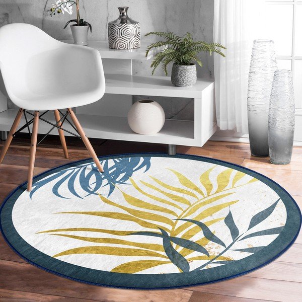 Pestav ümmargune vaip, sobitub robottolmuimejaga ø 120 cm Comfort - Mila Home-image-3