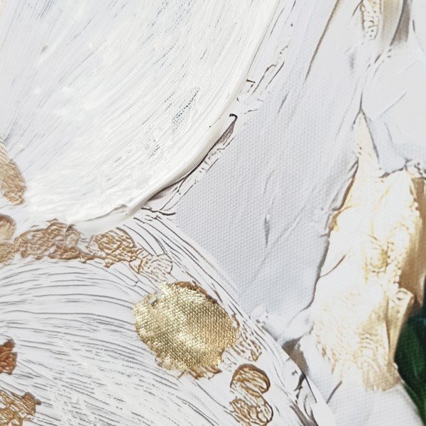 Käsitsi maalitud elementidega maal 70x100 cm Petal Glow - Styler-image-4