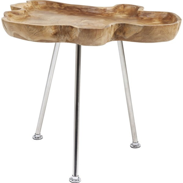 Odkládací stolek z teakového dřeva Kare Design Root