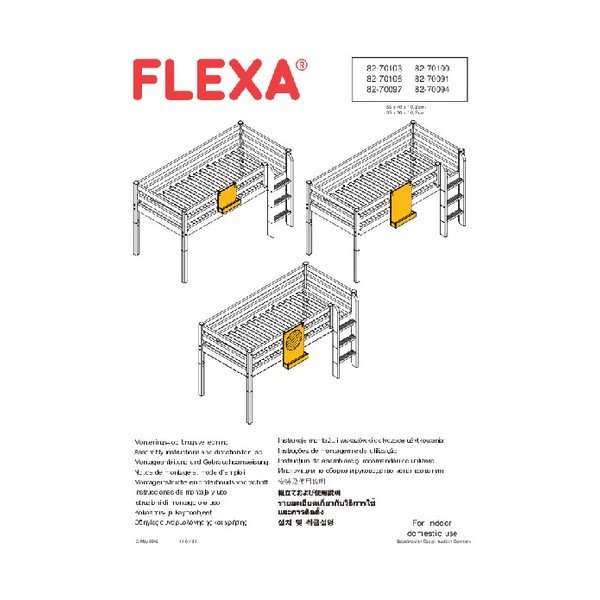 Černá závěsná tabule k dětské posteli Flexa Classic-image-1