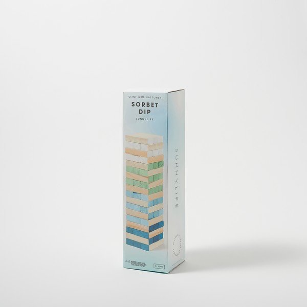 Täispuidust lauamäng Paulownia Giga Jenga Tower - Sunnylife-image-1